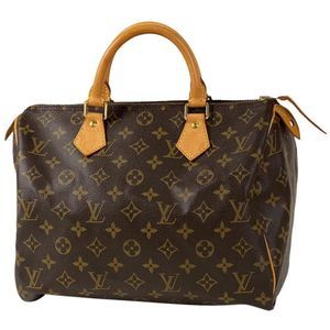 Louis Vuitton Speedy 30 Boston Bag Commuter Handbag Monogram Brown